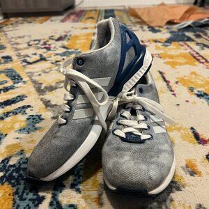 Adidas Torsion Gray Blue Sneakers Athletic Shoes-Tie Dye